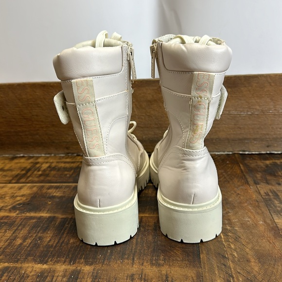 Guess combat boots 6-1/2 medium 8”tall great preowned condition - Picture 3 of 7